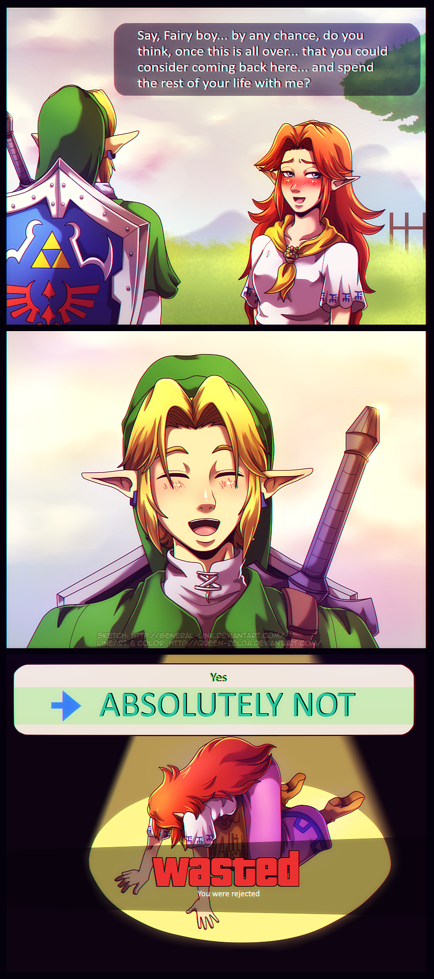 His absolute answer by Queen-Zelda