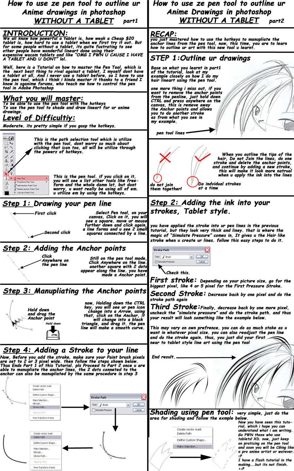 How to use teh pen tool by NCH85