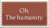 Stamp - Text - Humanity by BlacFyre-Stampage