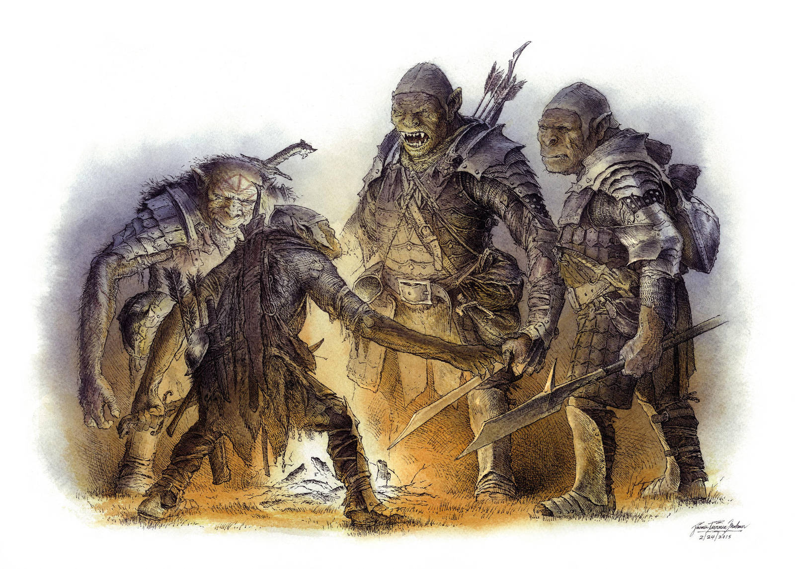 Orcs Debate, Color by TurnerMohan