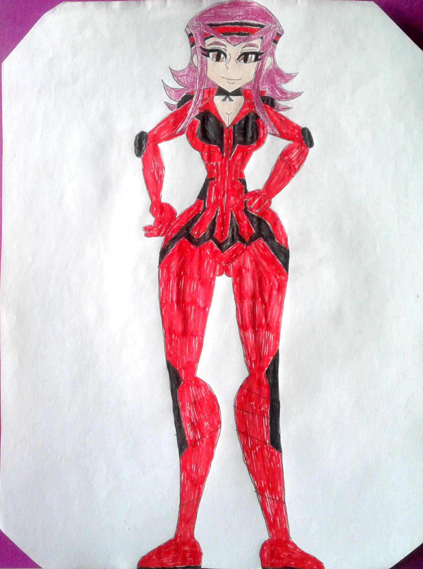 Akiza Fudo (Timeskip version, D-runner Suit) by BenorianHardback26