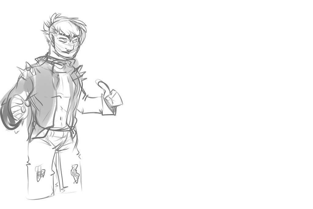 Person sketch by Whitefeathur