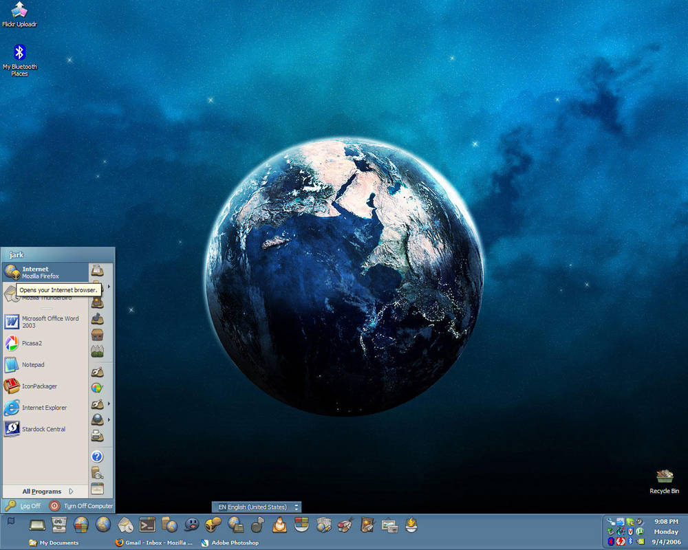 Yellow Alien Windows Desktop by jark