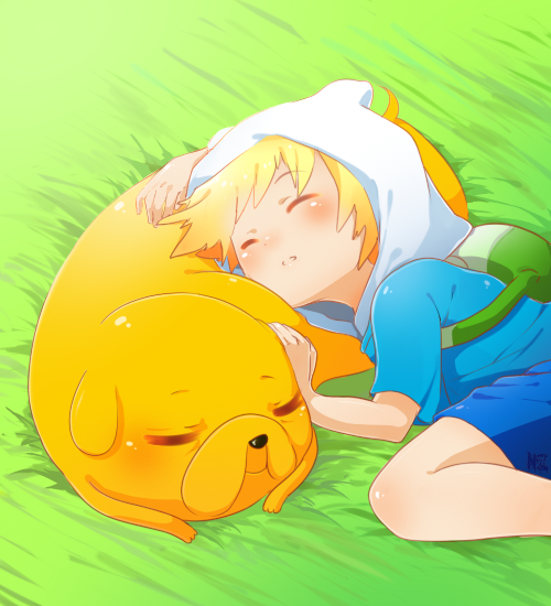 Adventure Time: Sleepy Puppies by Lezombie-kun