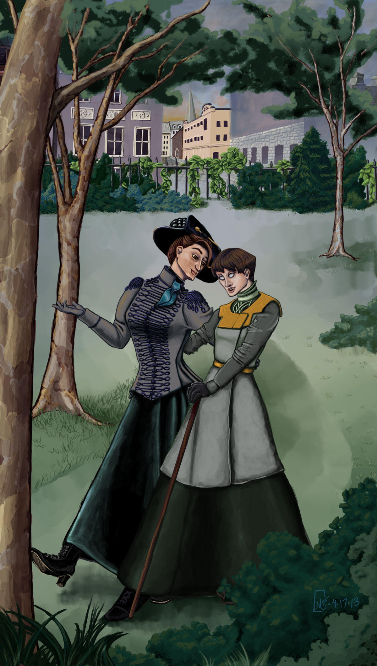 Our Heroes Go for a Stroll by MorriganFearn