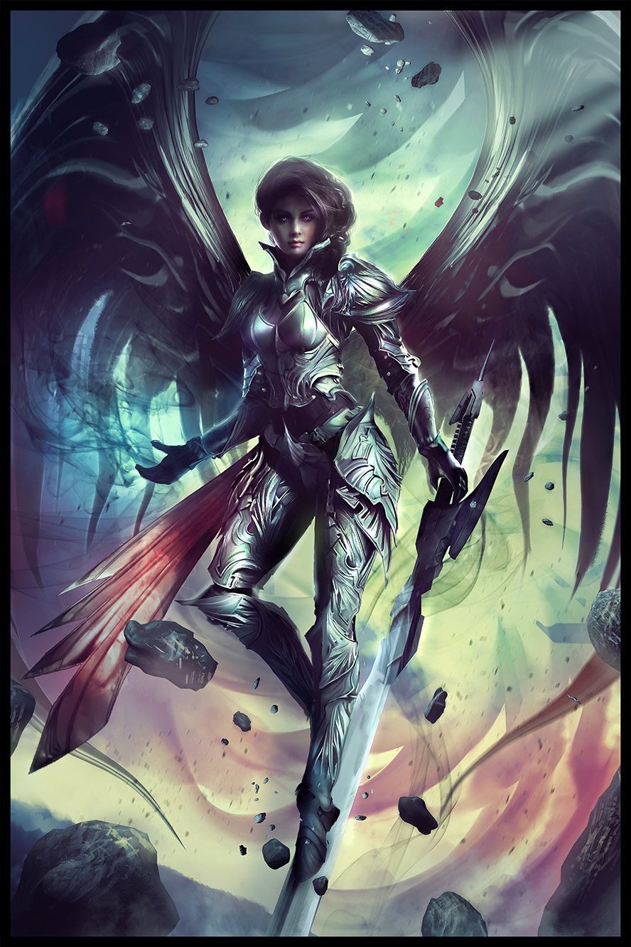 ARCHON: Vesudah, Archangel of the Infinite by JLarenART