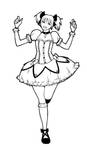 Madoka Black and White by GlowingMember