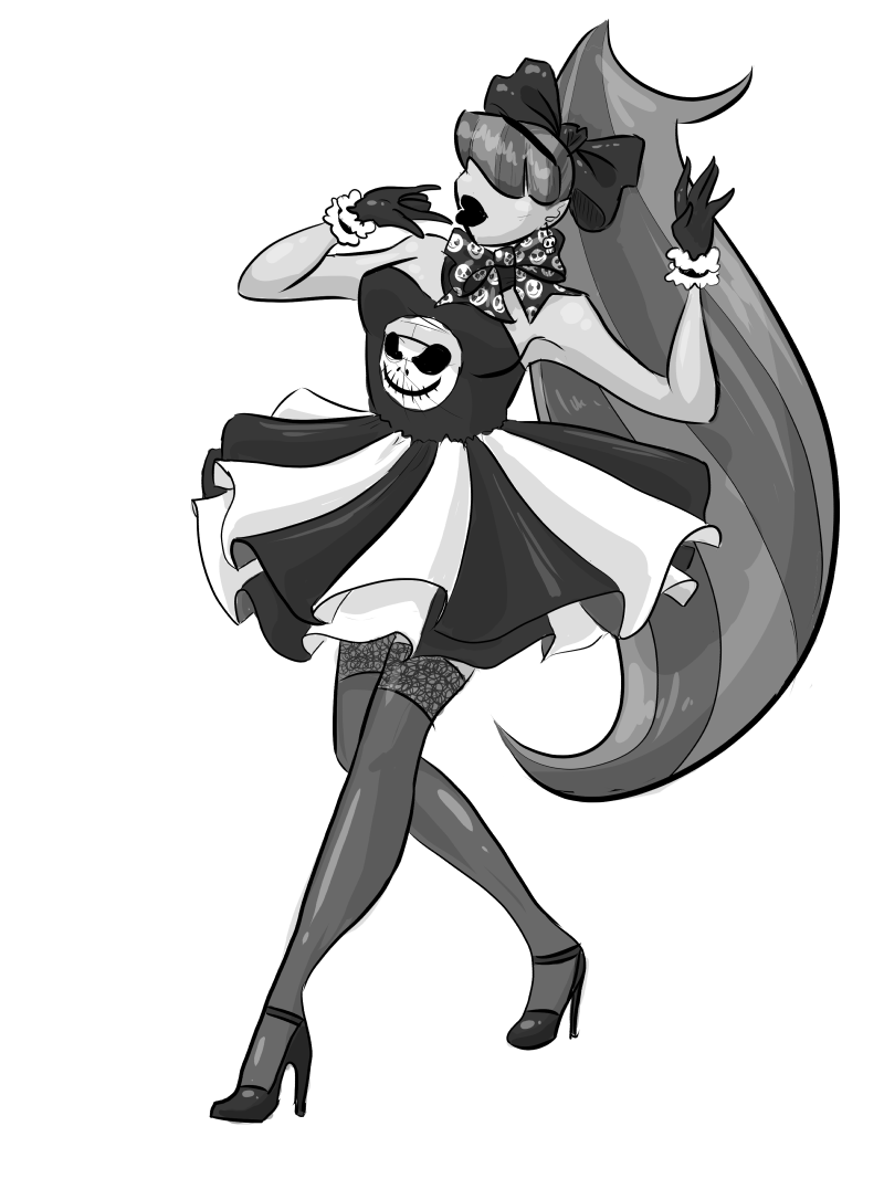 Magical Girl: Skull Dress by GlowingMember