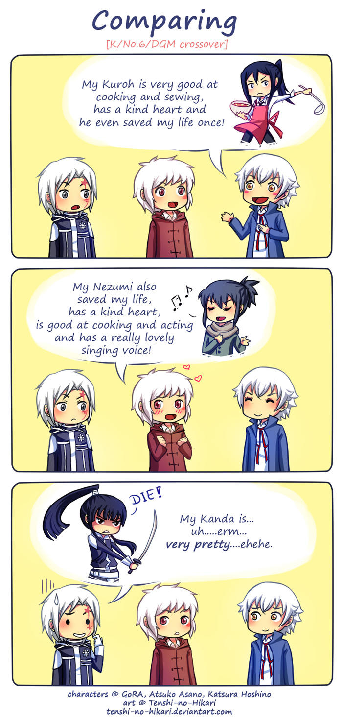 K/No.6/DGM - Comparing by Tenshi-no-Hikari