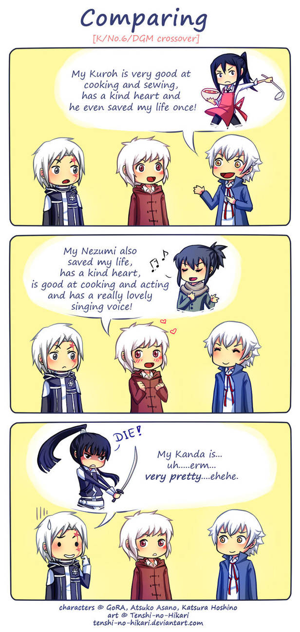 K/No.6/DGM - Comparing by Tenshi-no-Hikari