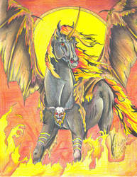 Equine Spirits: Fire God by Black-Feather