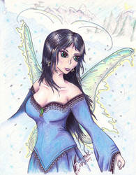 Snow the Fairie of Winter by Black-Feather