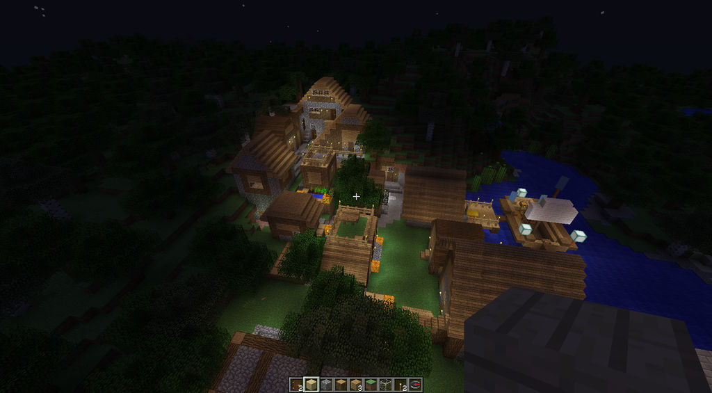 Creative Fishing Village in Minecraft by Black-Feather