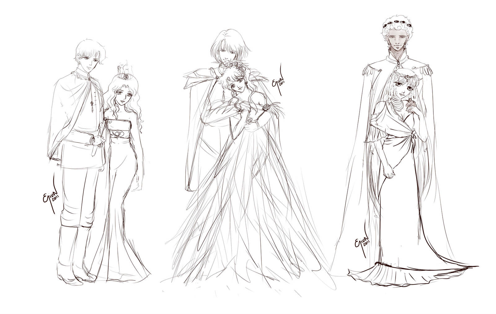 Native Couples Sketch by Eniun on DeviantArt