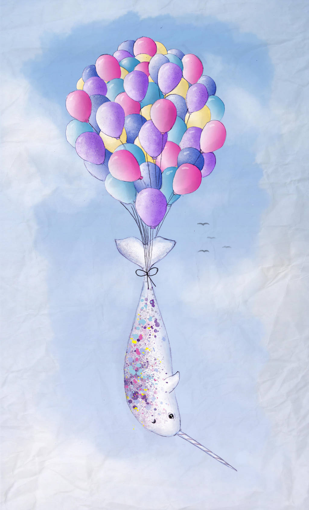 Narwhal Goes Up by Sarahorsomeone