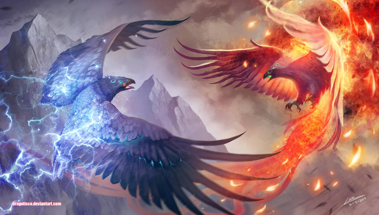 Thunder and Flame by Dragolisco
