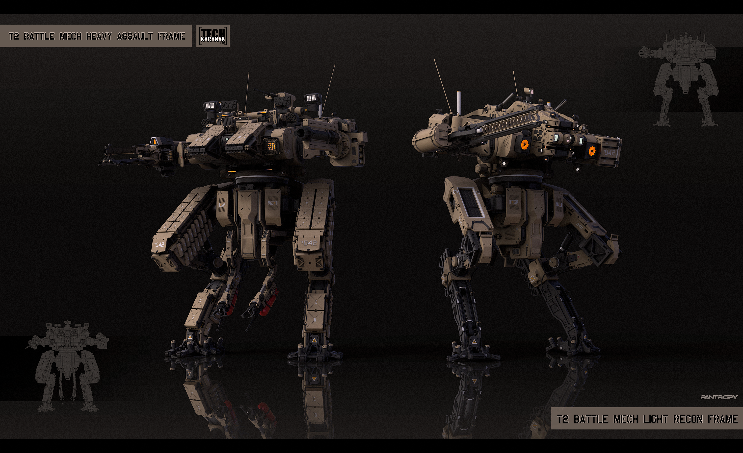 Medium mech modification kits by KaranaK