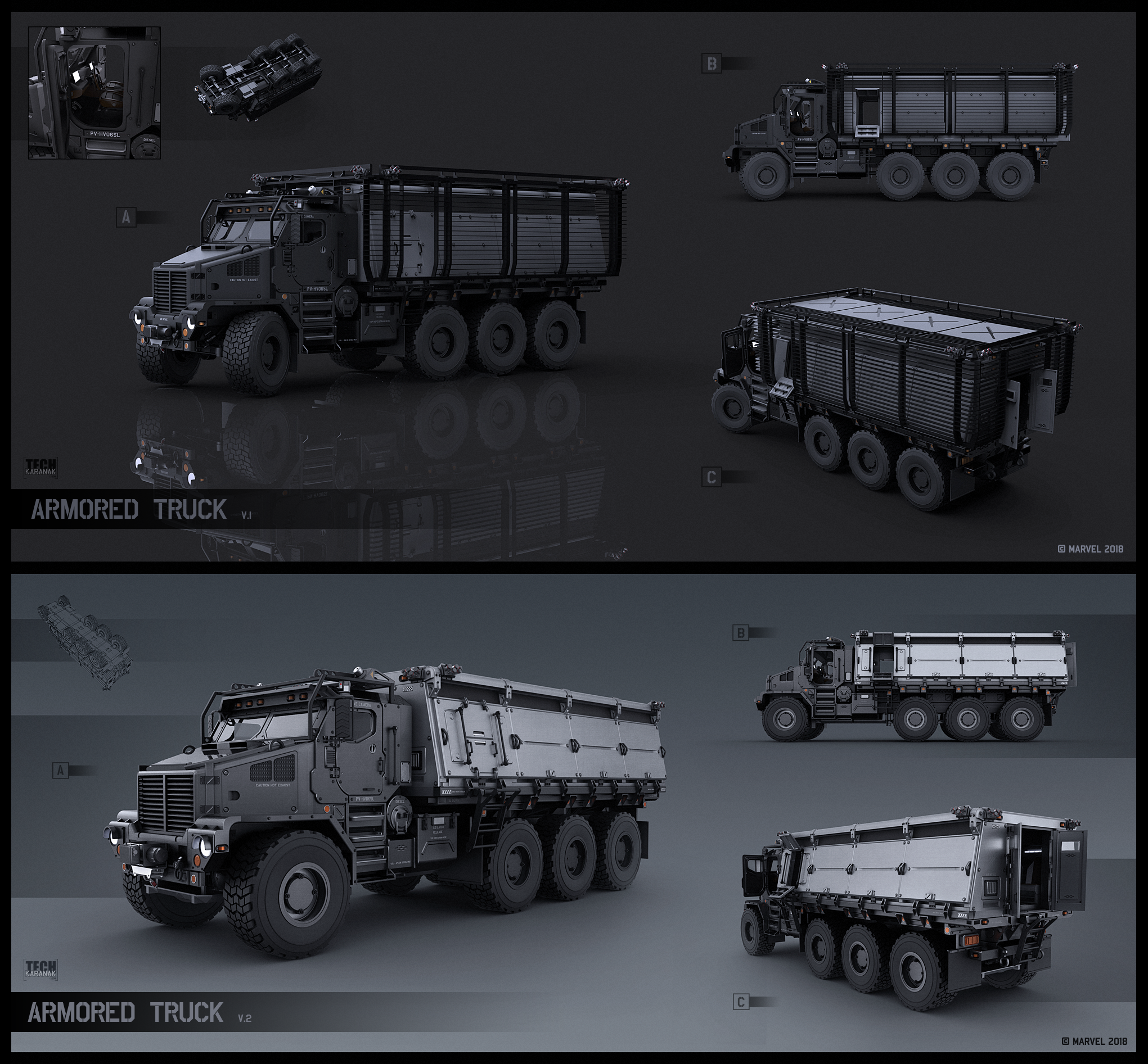 Spider man (2018) Armored Truck by KaranaK