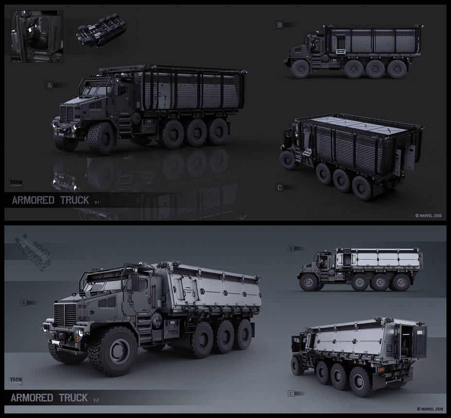 Spider man (2018) Armored Truck by KaranaK