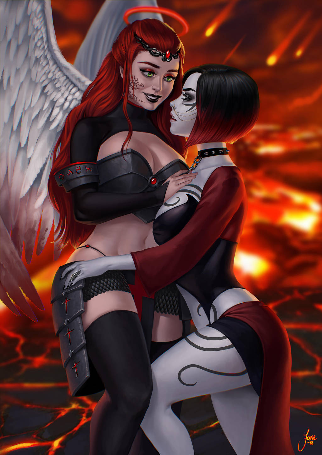 Xeniel and Krysannia by JuneJenssen