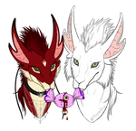 Askentil Halloween portaits - Draffectionates by VixenDra