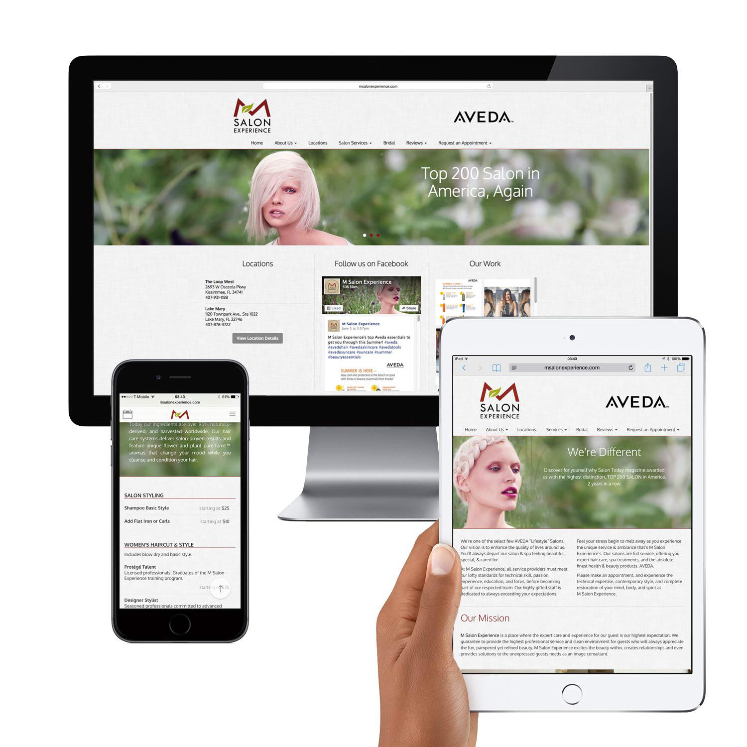 Responsive WordPress Website for Hair Salon by mynando