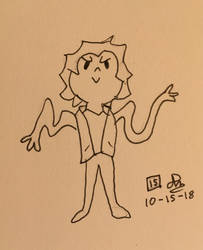 Inktober 15, 2018: Weak by RockyFirewolf