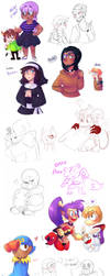 Sketch Dump 3 by KarlaDraws14