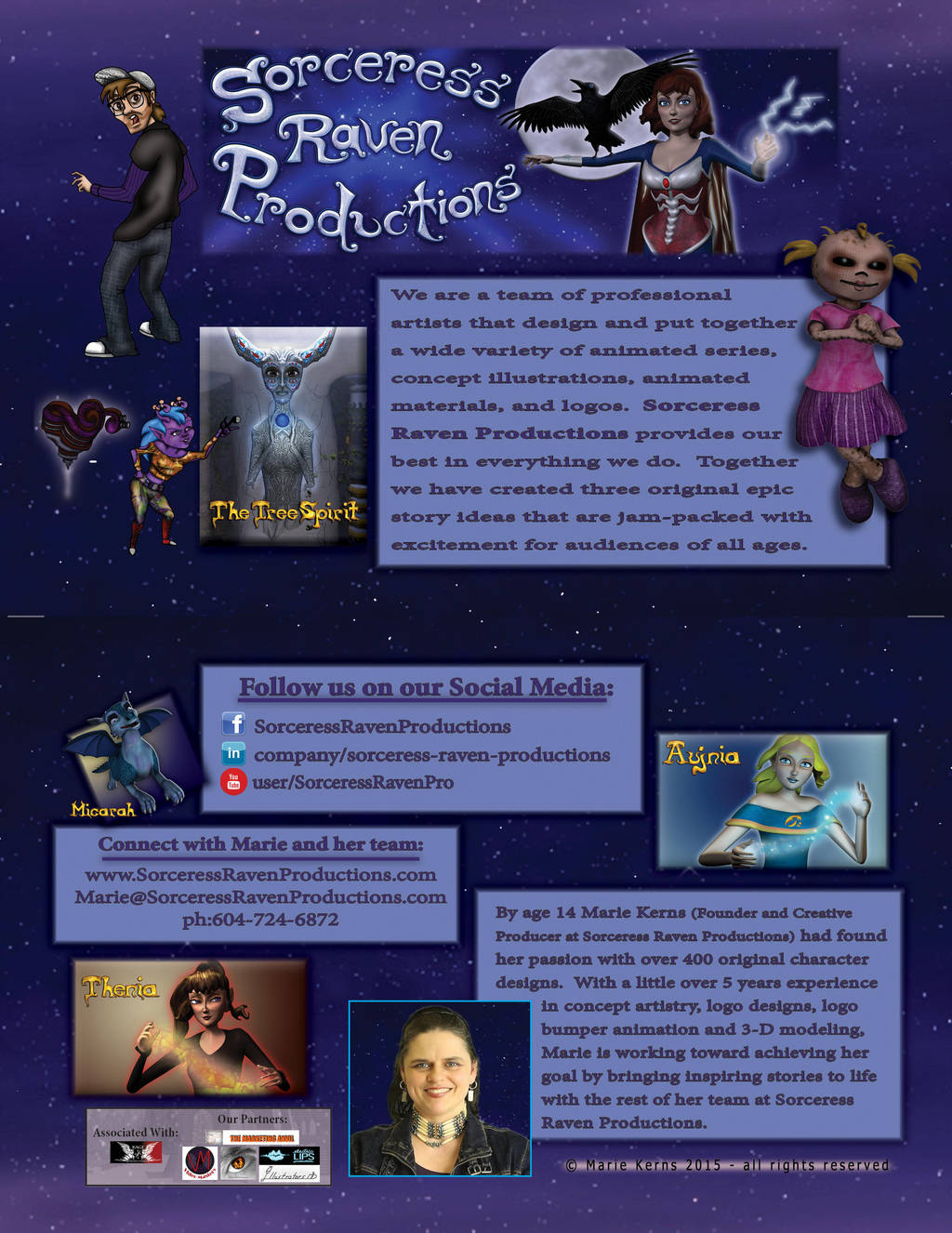 The New Sorceress Raven Productions Flyer by TheSorceressRaven