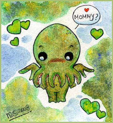 Cthulhu Chibi by yuki-the-vampire