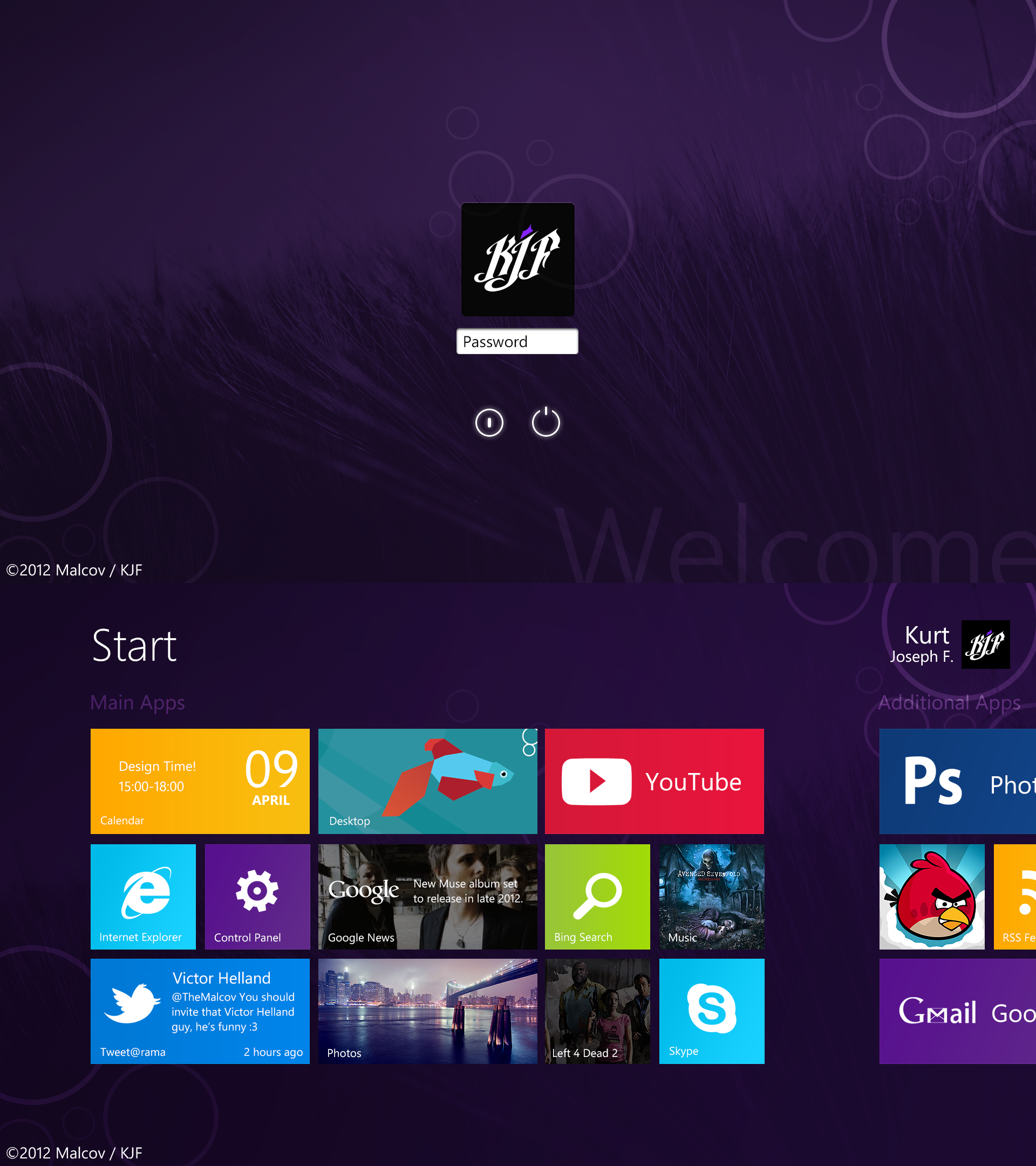 Windows 8 Metro Mockup/Recreation by Malcov KJF by Malcov