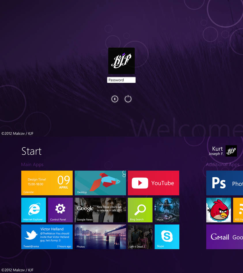 Windows 8 Metro Mockup/Recreation by Malcov KJF by Malcov