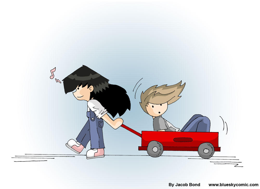 Blue Sky: Kid Mai and Atsumori by jmbond01