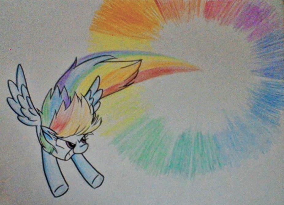 Sonic Rainboom by RozzyIsDizzy