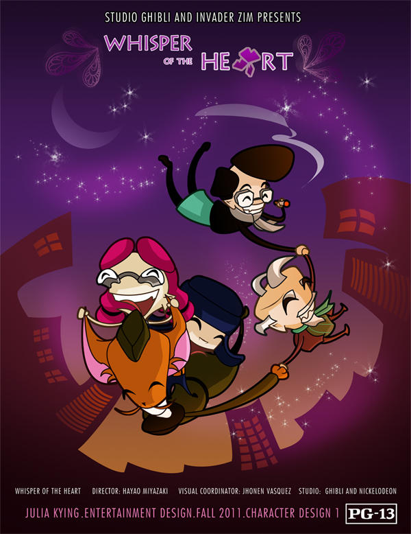 Whisper of the Heart + Invader Zim Poster by indikate