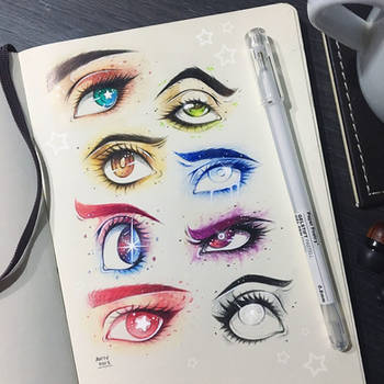 Crystal Gem Eyes by TheLittleArtyThing