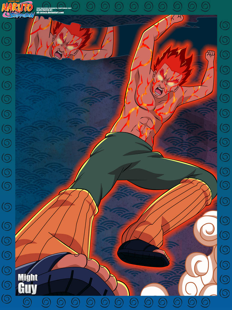 Might Guy - all eight gates - by Vit-zerack on DeviantArt