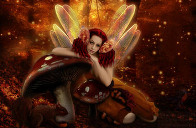 Nos Calan Gaeaf The Autumn Harvest Fairy by Pendragon-Arts