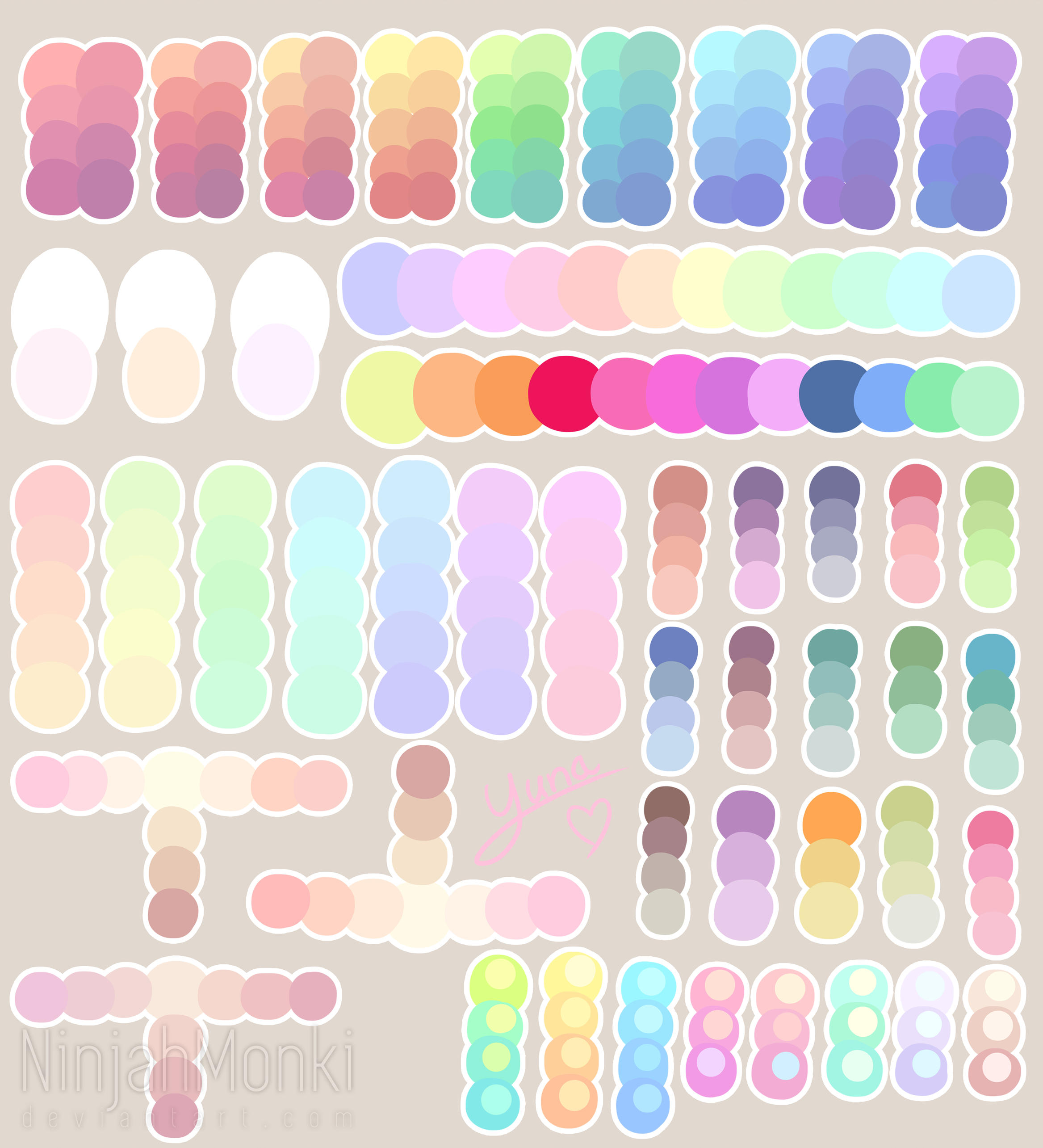 Pastel Colour Palette By Ninjahmonki On Deviantart