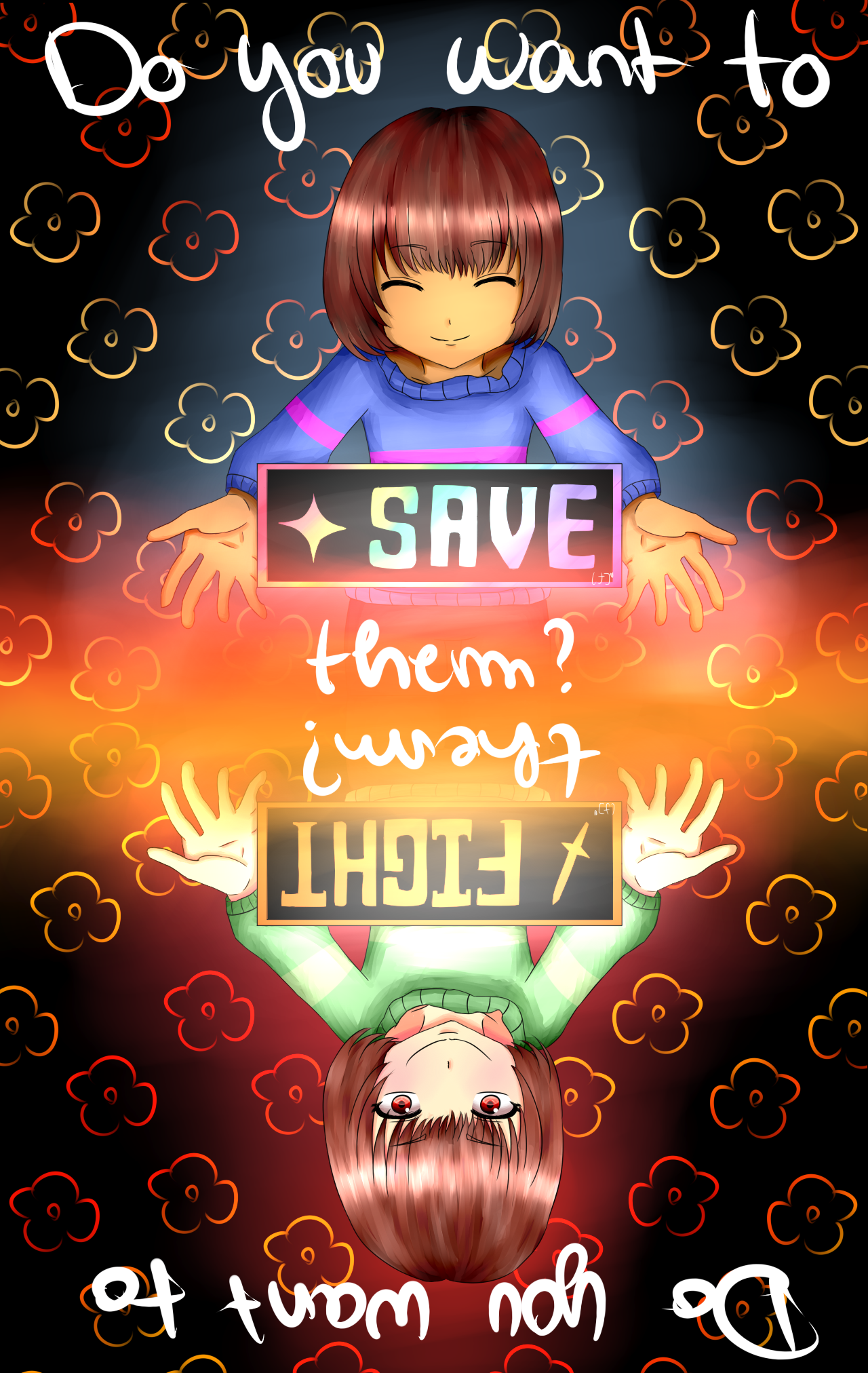 Do you want to save or fight them ? by RenakoDream