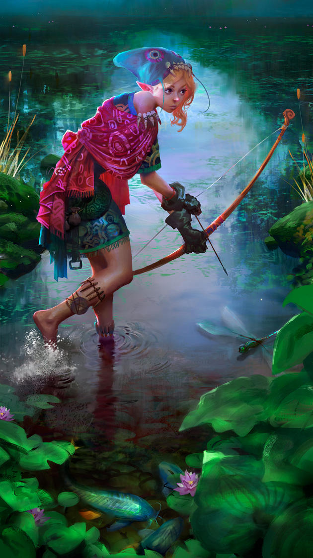 Bowfishing by Miles-Johnston