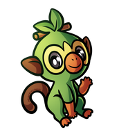 GROOKEY GRASS STARTER POKEMON SWORD SHIELD by Alexalan on ...