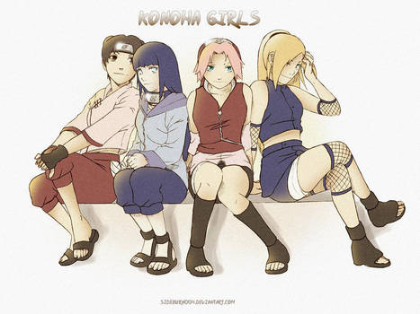 Konoha Girls color by Sideburn004