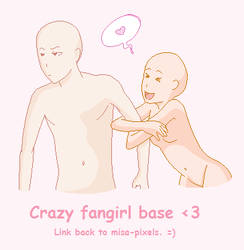 Crazy fangirl base by Misa-pixels