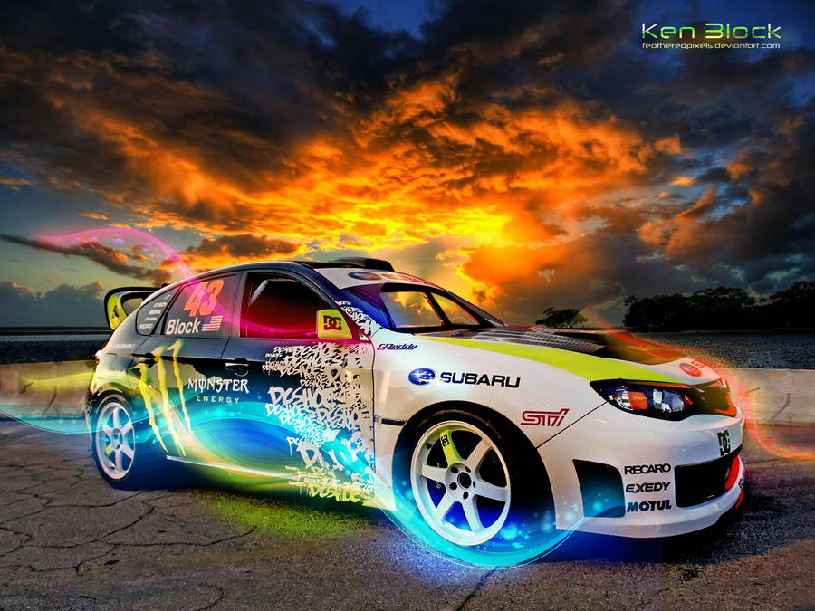 Ken Block's Subaru by featheredpixels