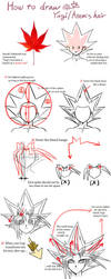 Tutorial : How To Draw Yugi's Hair by Ycajal