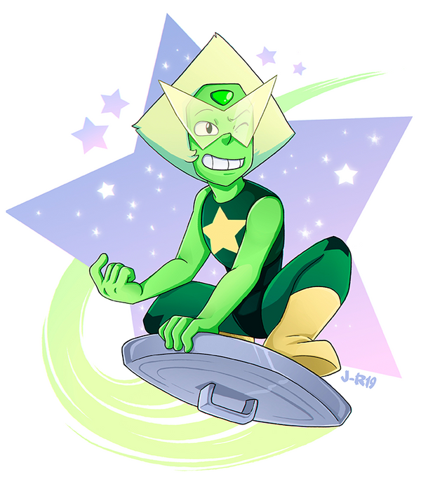 It's a quickie, but I just had to draw Peridot after the newest SU episodes! I love that little trashcan-hoovering-anime-nerd so much On Tumblr: loihtuja.tumblr.com/post/18245… On Twitt...