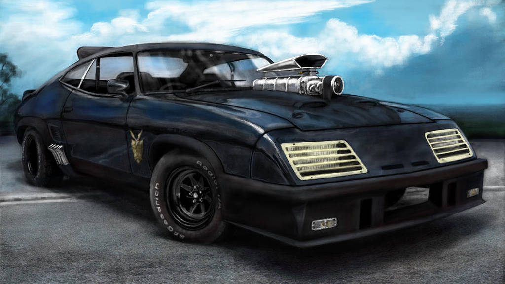 MAD MAX INTERCEPTOR SPEED PAINTING by waynedowsent