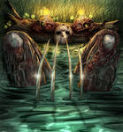Friday the 13th Jason and Freddy lake bath colors by DougSQ