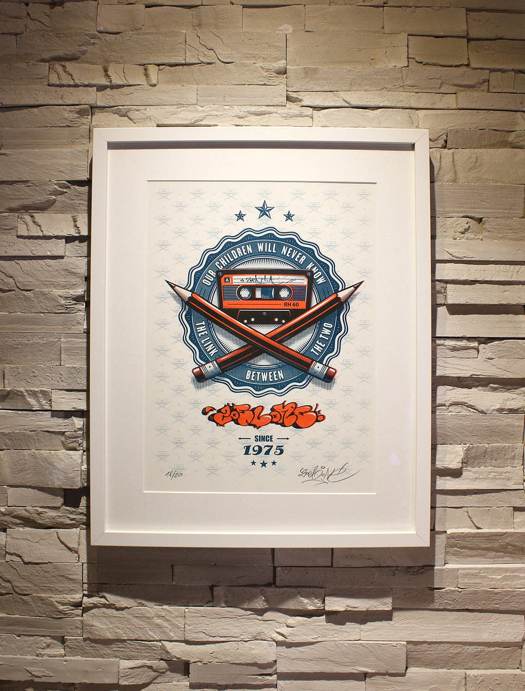 ZoelOne limited edition Riso print - The Link by ZoelOner